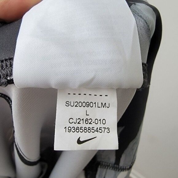 NIKE Fast Women's Palms Print Black  Crop Running TightsSize Large - Picture 8 of 15